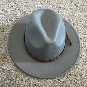 Men's Gray Fedora Hat